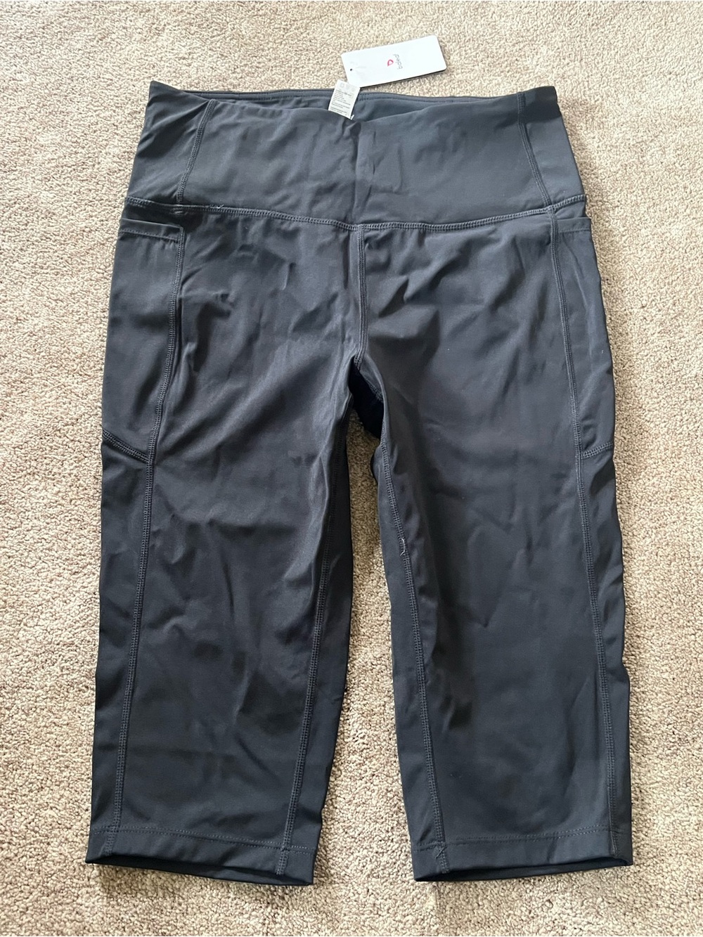 Baleaf Black Women’s Cropped Leggings with Side Pockets